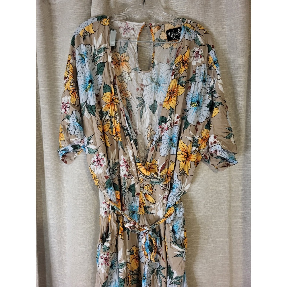 Hell Bunny Pattaya Floral Jumpsuit Size 4XL